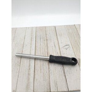 Microplane Grater Zester Cheese Garlic 8 1/2" Stainless Steel Hand Black